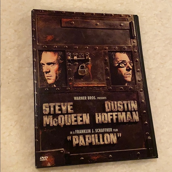 STEVE MCQUEEN DUSTIN HOFFMAN PAPILLON signed autographed photo COA Hologram main image 1